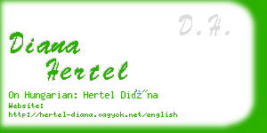 diana hertel business card